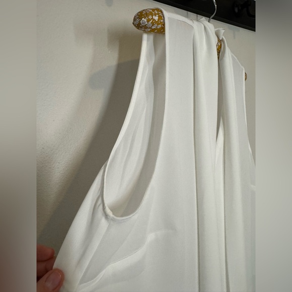 Eloquii White Sleeveless Blouse - Picture 8 of 8